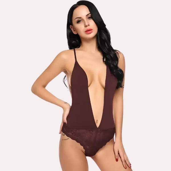 Chic and Comfy Sheer Nightwear Bodysuit