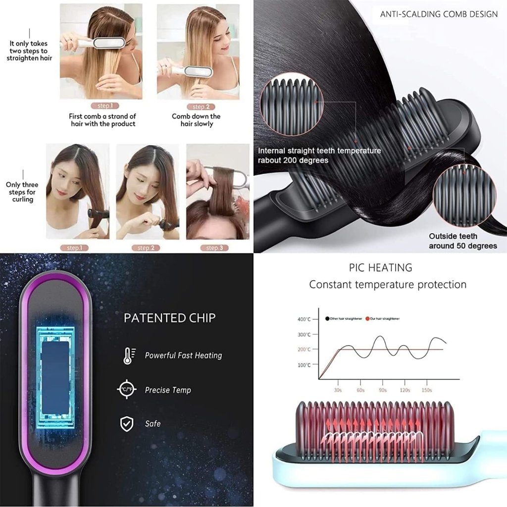 Hair Straightener Brush