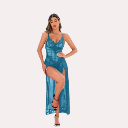 Chic Women's Babydoll Lingerie in Blue