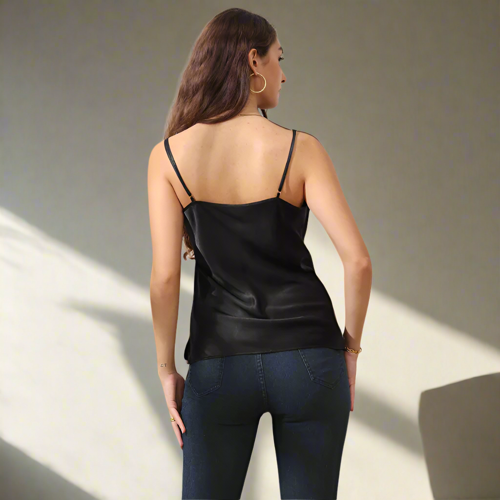 Luxury Cowl Neck Silk Camisole for Evening