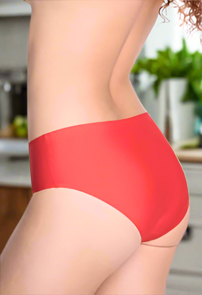 French Daina Red Seamless Panties