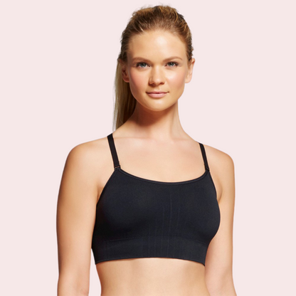 Female Black Spaghetti Straps Cami Bra