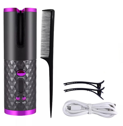 Hair Curler Adjustable Temperature usb Rechargeable