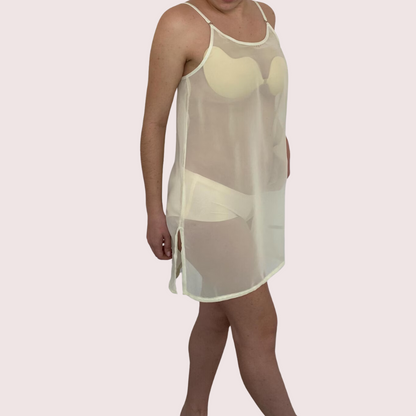 High Street Fully See-Through Mesh Babydoll Nightwear