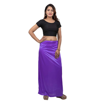 Indian Silk Saree's Satin Petticoat for Women