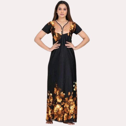 Satin Maxi Nightgown for Women