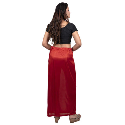 Women's Glimmering silk Stretchable Underskirt for Sarees