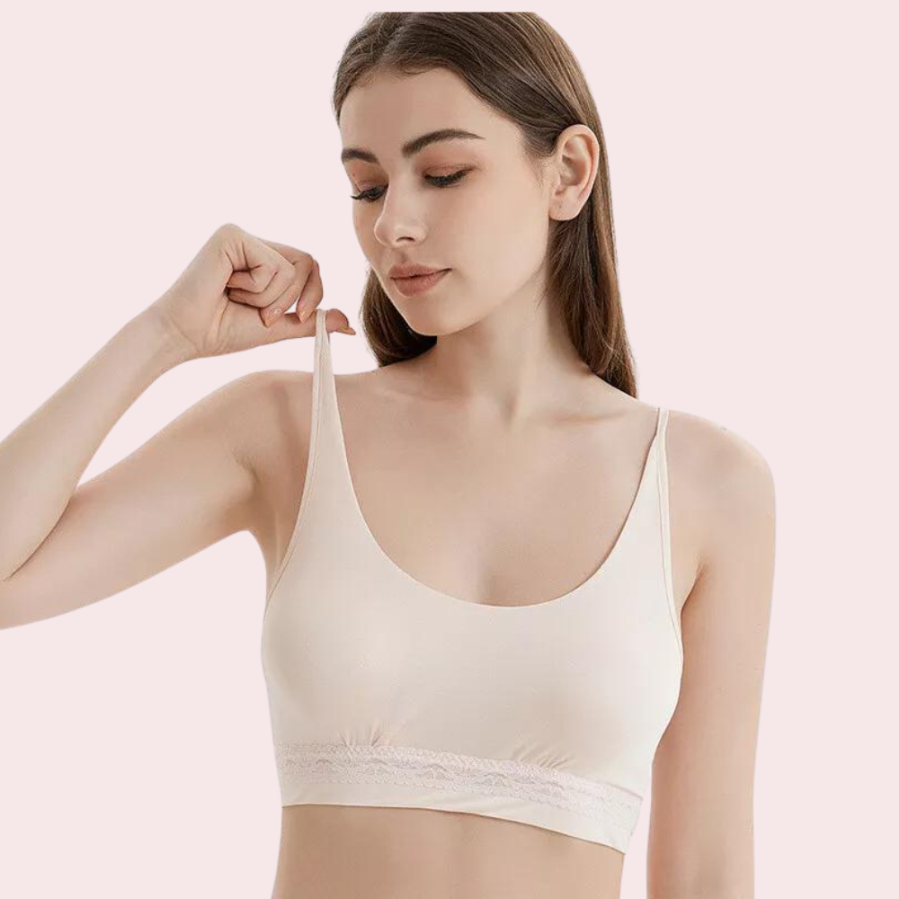 2-Pack Soft Light Sports Bras for Young Girls