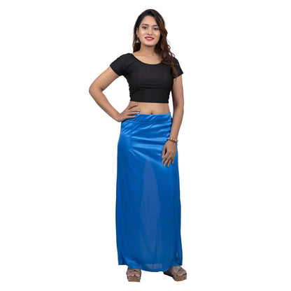 Ladies' Silk Saree Blue Petticoat