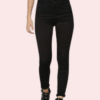 Women's Classic High Waist Royal Black Skinny Jeans