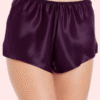 Elegant Purple Satin French Knickers