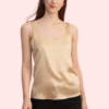 Luxury Spaghetti Strap Silk Camisole Tank Top